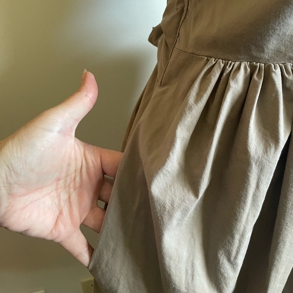 ANTHROPOLOGIE- Elizabeth Klein beyond vintage beige tie waist dress size 6 - Picture 4 of 6